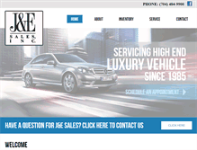 Tablet Screenshot of jandesales.com